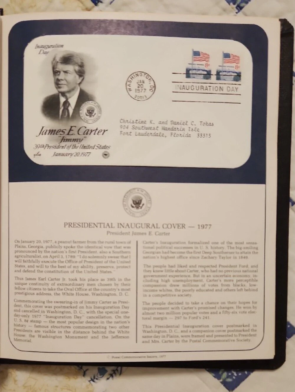 U.S. First Day Covers & Special Covers Collector Album - Black